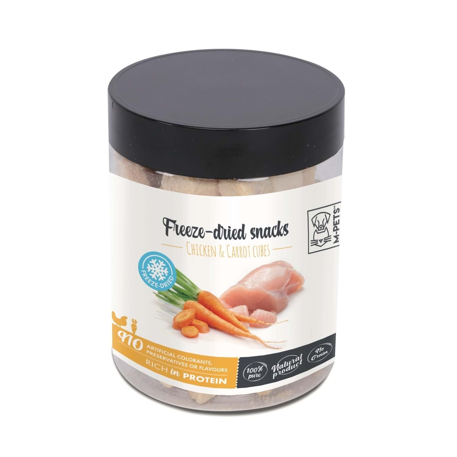 M-Pets Freeze Dried Kurutulmuş 40gr Köpek Ödül %100 Tavuk ve Havuç