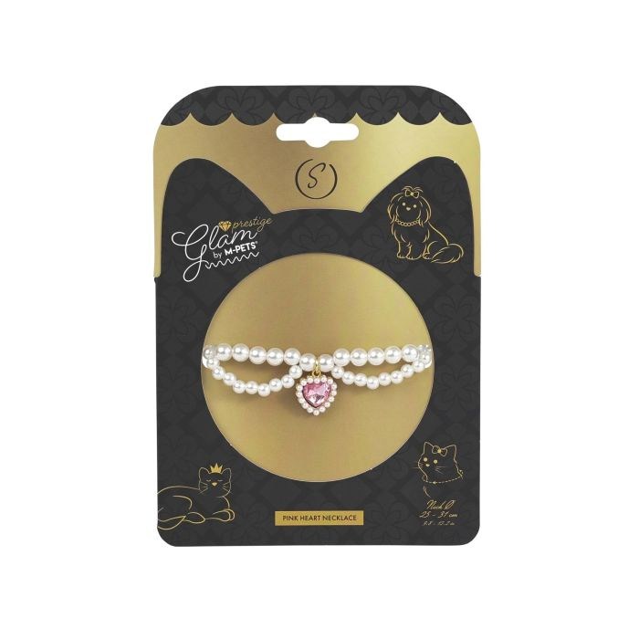 M-Pets Glam Prestige Aksesuar Kalp Kolye - S