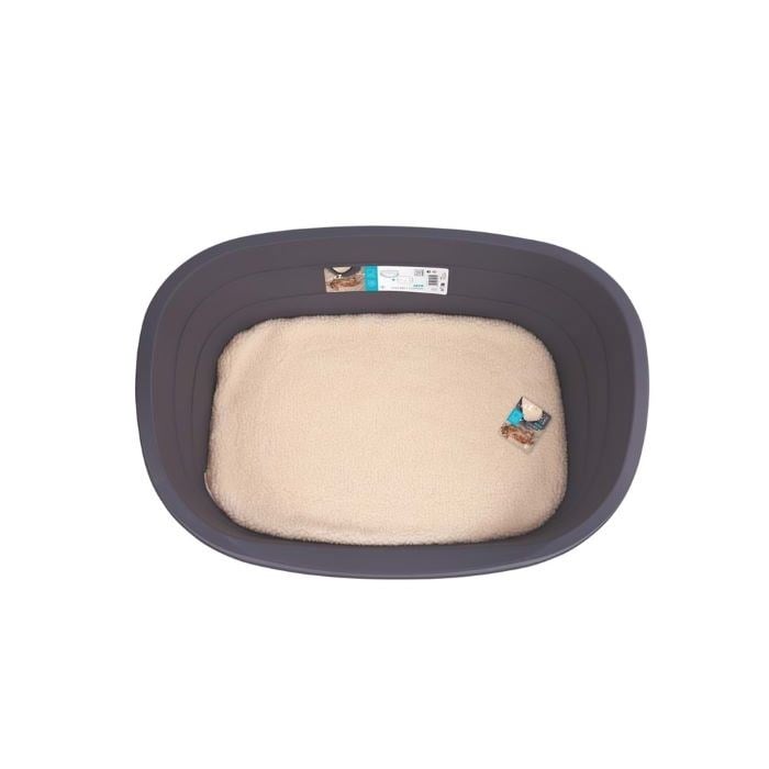 M-Pets Java Plastik Köpek Yatağı+Mİnder (L)