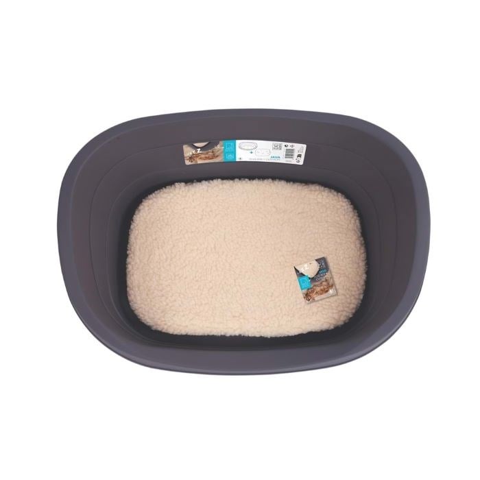 M-Pets Java Plastik Köpek Yatağı+Mİnder (S)