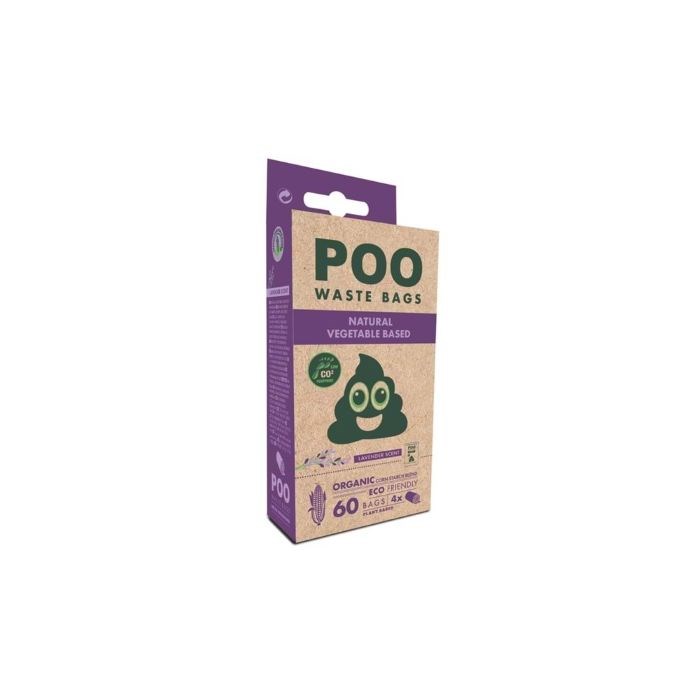 M-Pets Kaka Poşeti Poo 15 Yaprak 4'lü Lavantalı