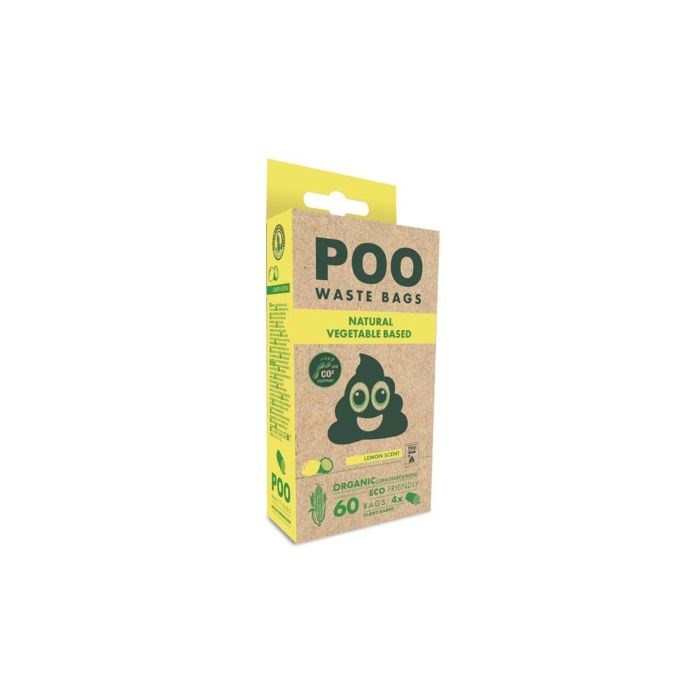 M-Pets Kaka Poşeti Poo 15 Yaprak 4'lü Limon Kokulu