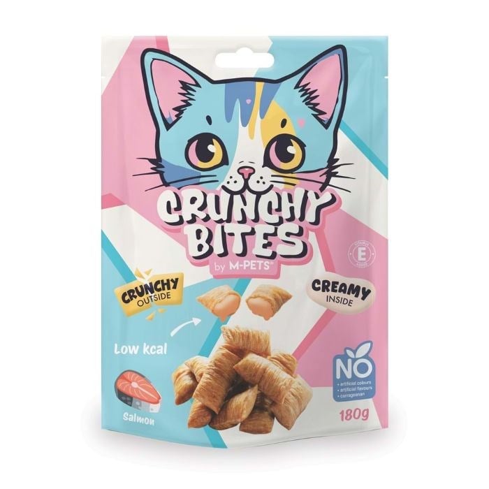 M-Pets Kedi Ödül 180 gr Crunchy Bites Somonlu