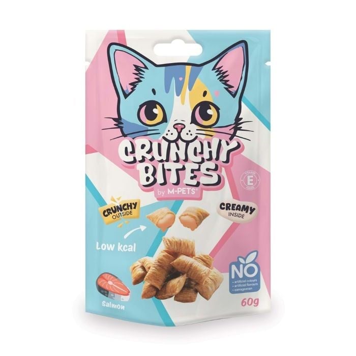 M-Pets Kedi Ödül Crunchy Bites Somonlu 60 gr