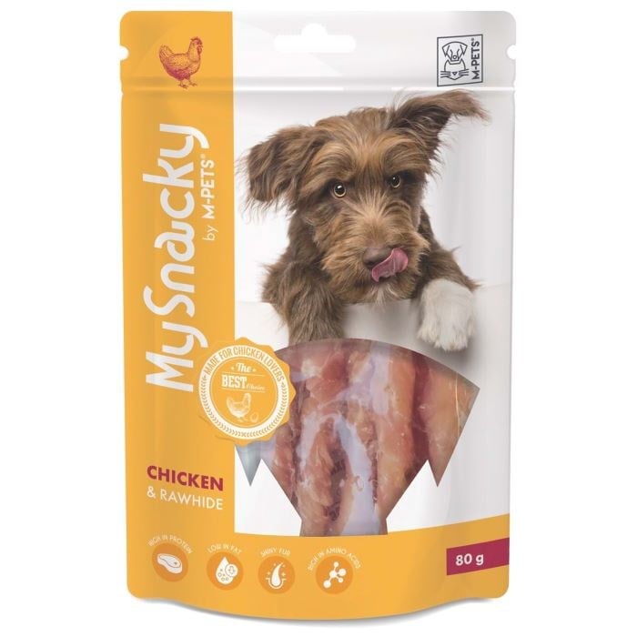 M-Pets Köpek Ödül 80gr Snacky Chicken&Rawhide