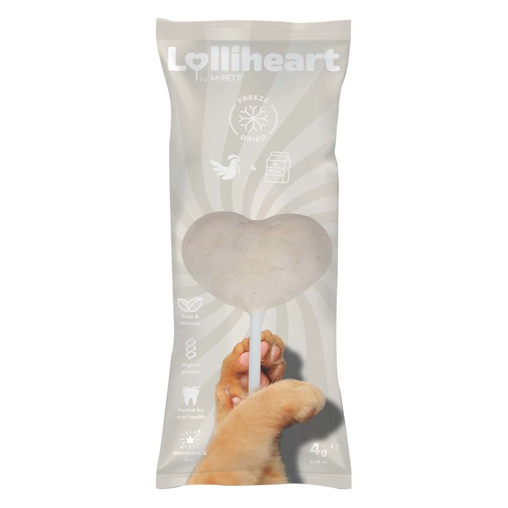 M-Pets Lolliheart Kedi Ödül Sütlü 4gr
