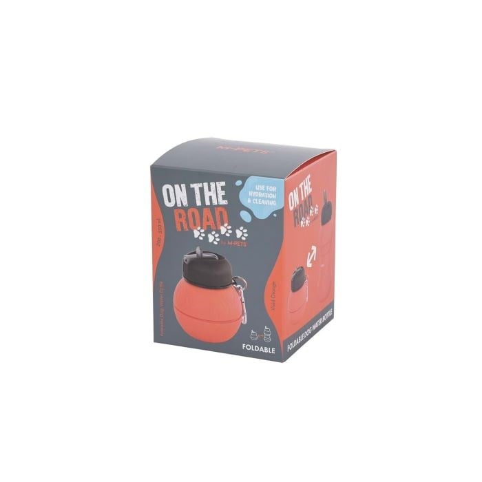 M-Pets On The Road Katlanabilen Seyahat Suluğu 200-550 ml Orange