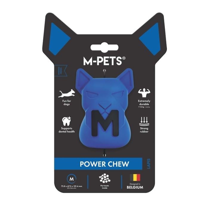 M-Pets Power Chew Kauçuk Köpek Ödül Oyuncağı Lapıs (M)