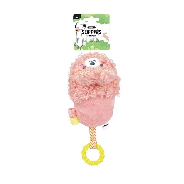 M-Pets Slippers Bunny Köpek Oyuncağı Pink