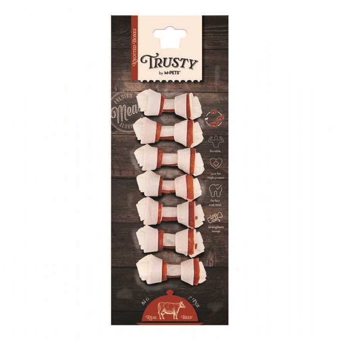 M-pets Trusty Beef Düğümlü Kemik 7'li 84gr