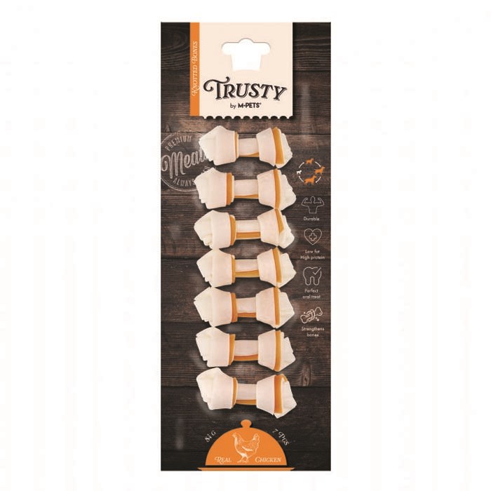 M-pets Trusty Chicken Düğümlü Kemik 7'li 84gr