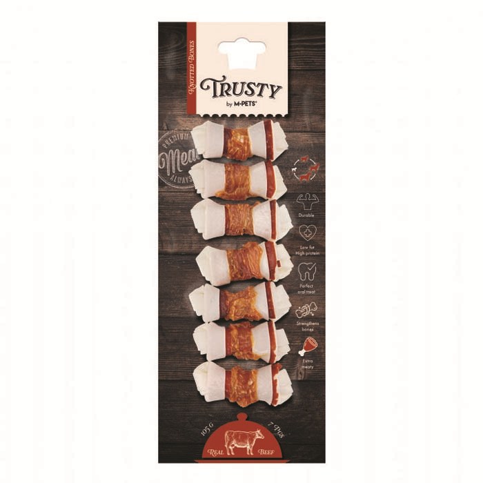 M-pets Trusty Extra Beef Düğümlü Kemik 7'li 105gr