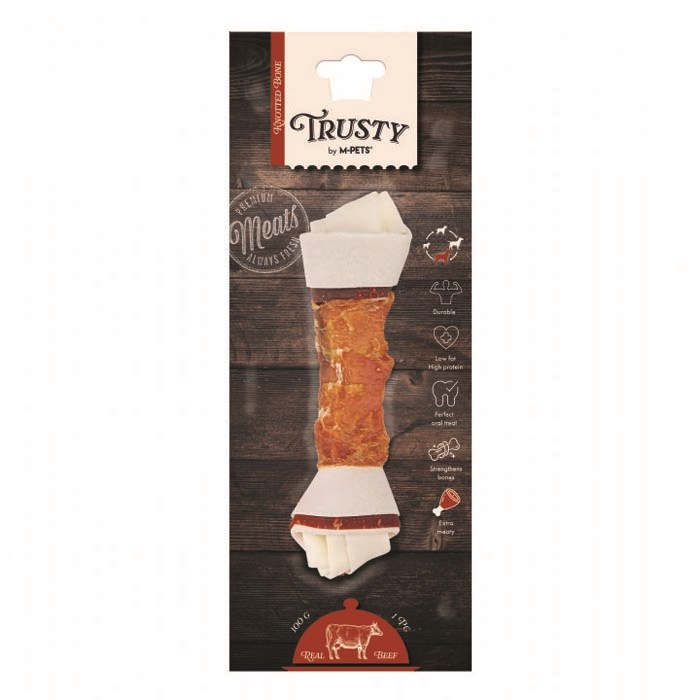 M-pets Trusty Extra Beef Düğümlü Kemik 100gr