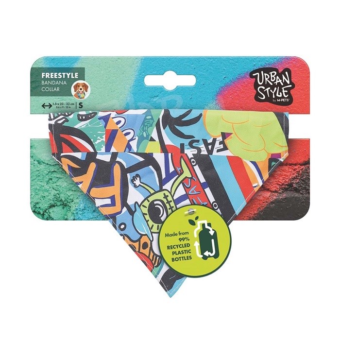 M-Pets Urban Style Freestyle Bandana Collar (S)