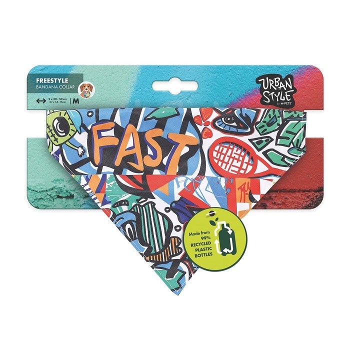 M-Pets Urban Style Freestyle Bandana Collar (M)