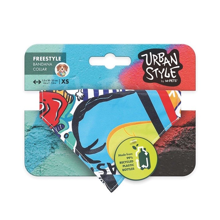 M-Pets Urban Style Freestyle Bandana Collar (XS)