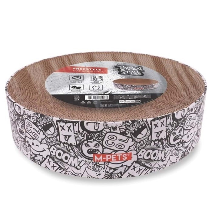 M-Pets Urban Style Freestyle Karton Tırmalama Black/White