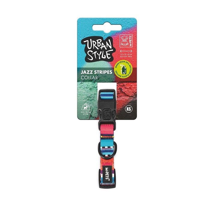 M-Pets Urban Style Jazz Stripes Boyun Tasması (XS)