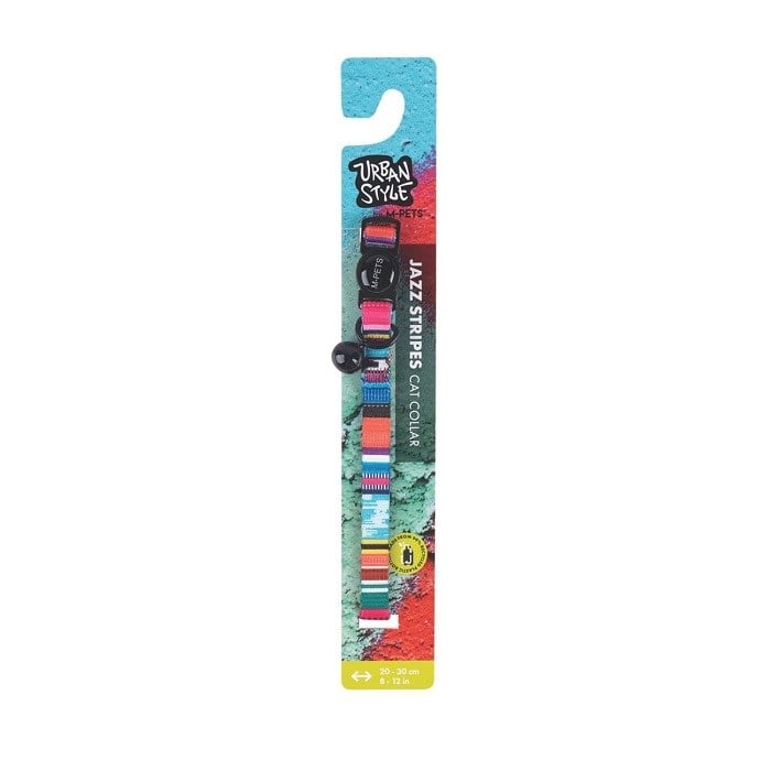 M-Pets Urban Style Jazz Stripes Kedi Boyun Tasması