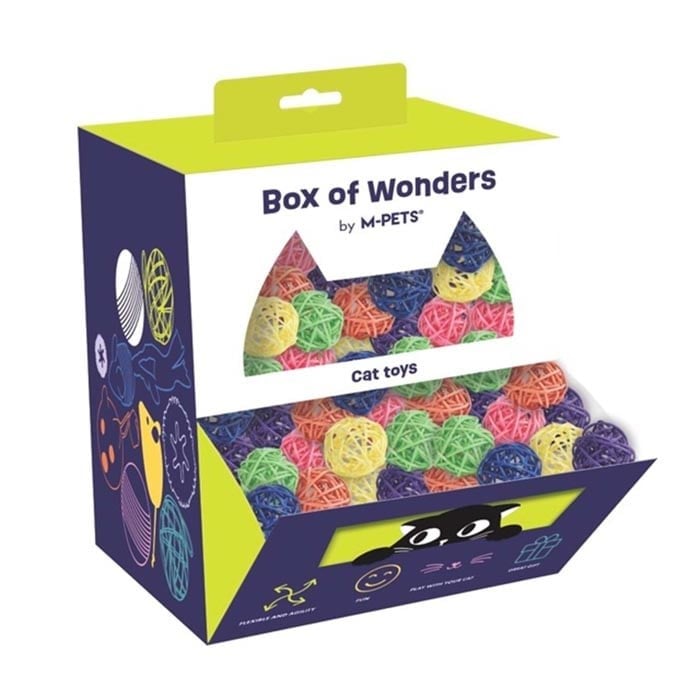 M-Pets Wonders Rattan Ball Kedi Oyuncağı 100'lü