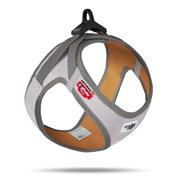 PN3440-CURLI GLOW CURLI CLASP VEST HARNESS REFLECTIVE GRAY M