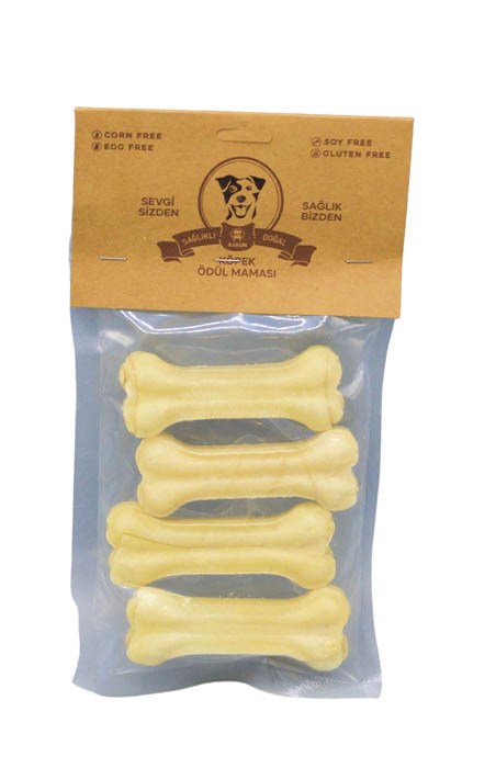Rakun Beyaz Pres Kemik 7,5cm 4'lü /