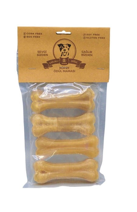 Rakun Naturel Pres Kemik 7,5cm 4'lü