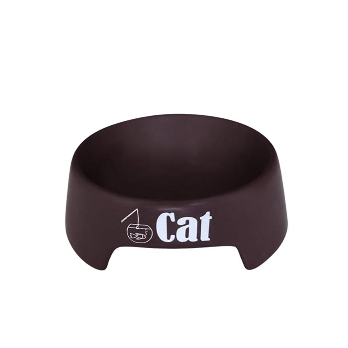 Sampaws 300 Ml Kedi Mama Kabı Kahverengi