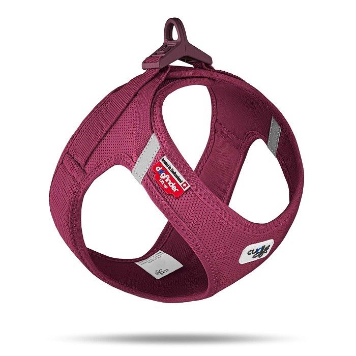 SU2803-CURLI VEST HARNESS CURLI CLASP AIR-MESH RUBY 2XS