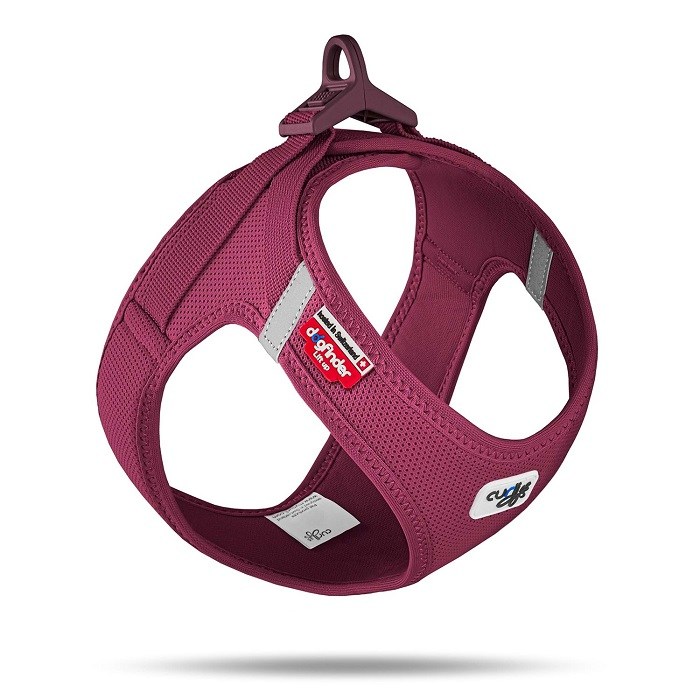 SU2806-CURLI VEST HARNESS CURLI CLASP AIR-MESH RUBY M