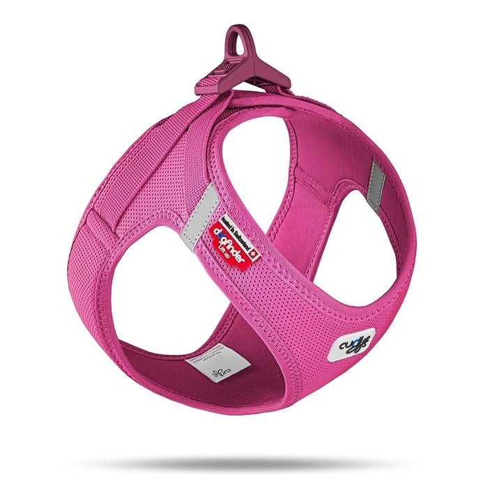SU2844-CURLI VEST HARNESS CURLI CLASP AIR-MESH FUCHSIA 2XS