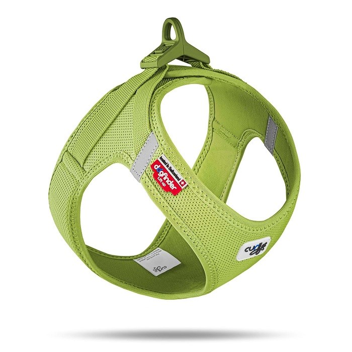 SU2856-CURLI VEST HARNESS CURLI CLASP AIR-MESH LIME XL