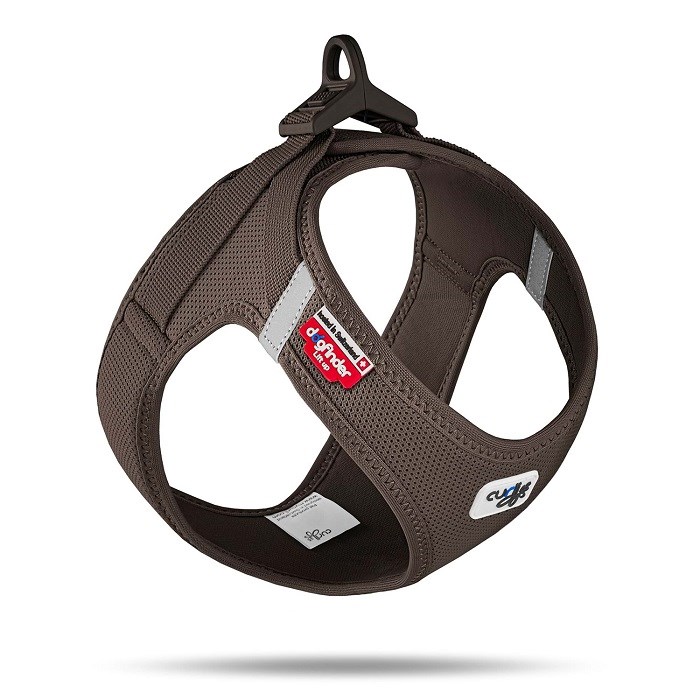 SU2859-CURLI VEST HARNESS CURLI CLASP AIR-MESH BROWN XS