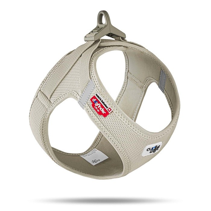 SU2868-CURLI VEST HARNESS CURLI CLASP AIR-MESH LIGHT-TAN M