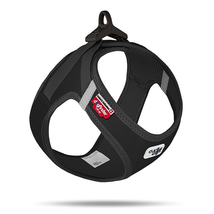 SU2972-CURLI VEST HARNESS CURLI CLASP CORD BLACK S