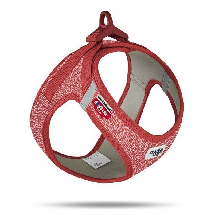 SU3029-CURLI VEST HARNESS MERINO CURLI CLASP RED 3XS