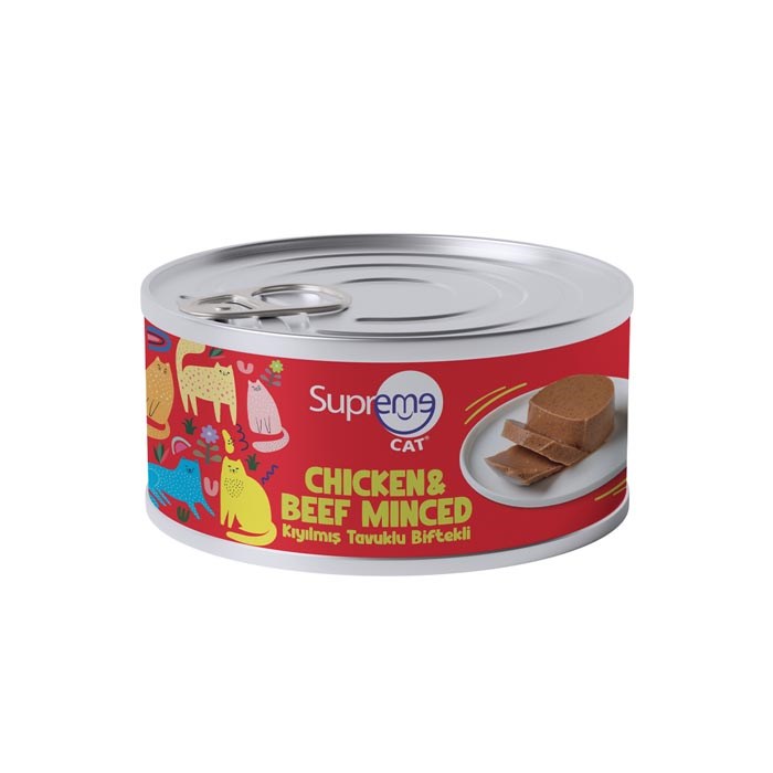 Suprem W Cat 85gr Kıyılmış Tavuk-Biftek/