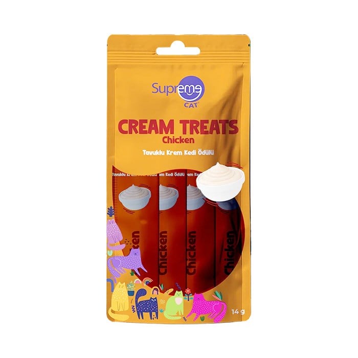 Supreme Krem Kedi Ödül Tavuklu 4*14gr