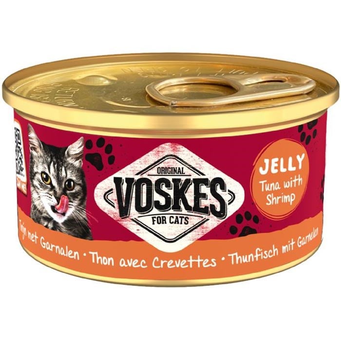 Voskes 85 Gr Ton Balığı ve Karides Kedi Konserve