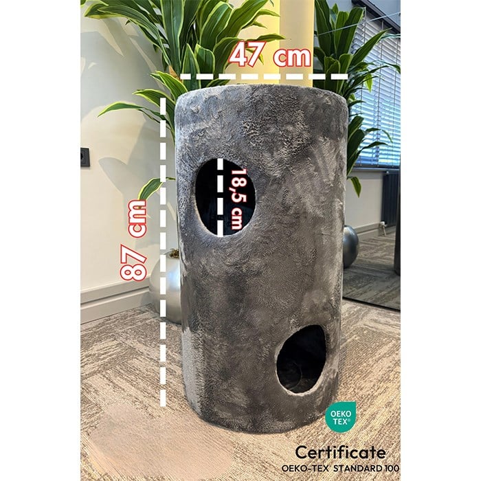 Woolart Godie Kedi Tırmalama Mobilyası Gri