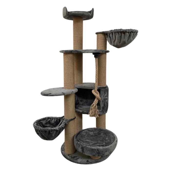 Woolart Paris Kedi Tırmalama Mobilyası Gri