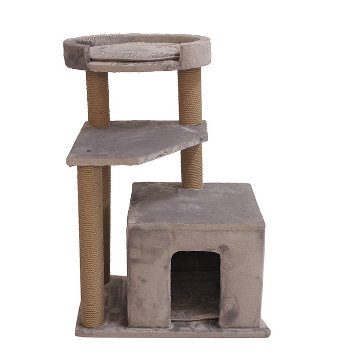 Woolart Sparta Kedi Tırmalama Ağacı Gri