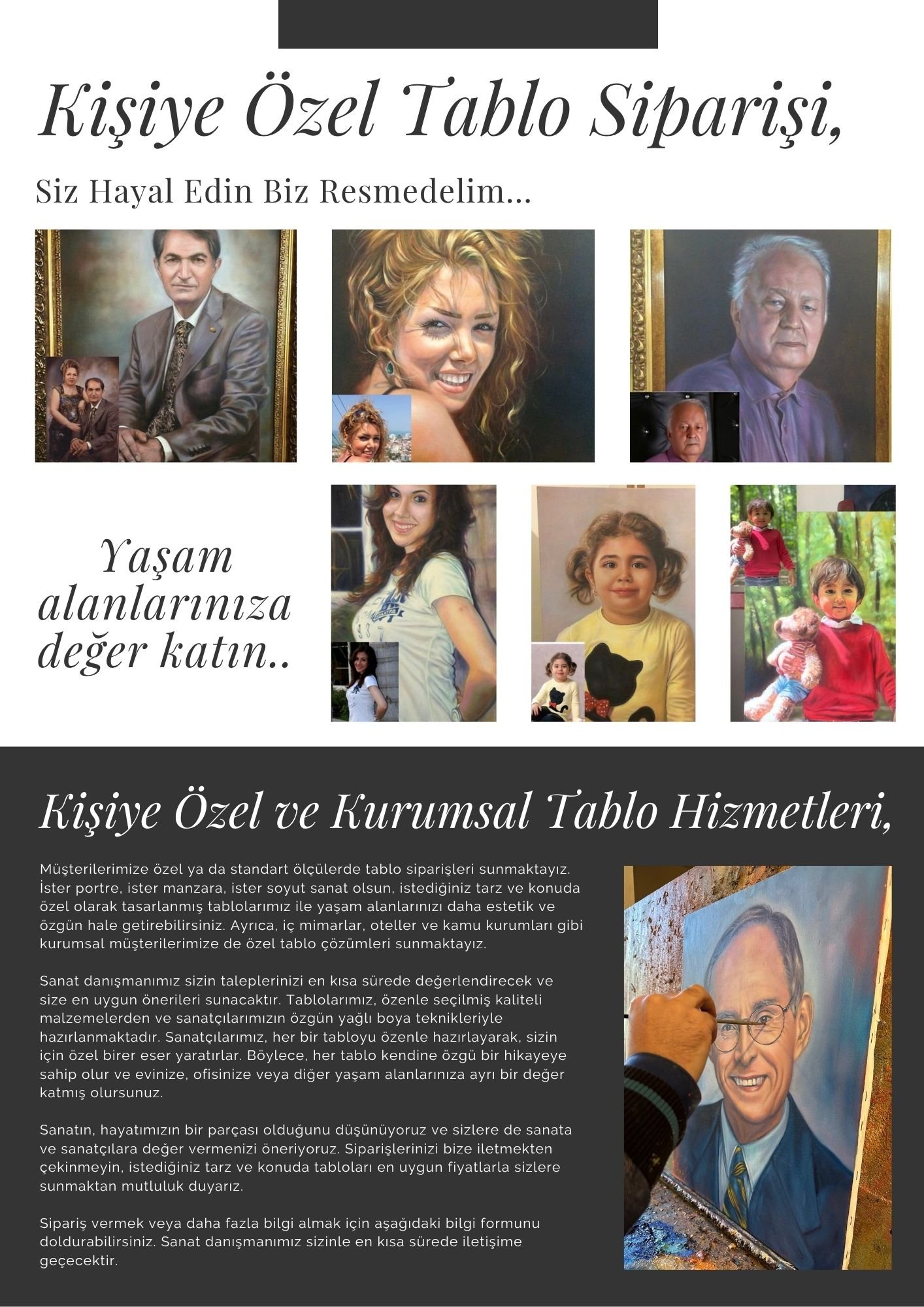 Tablo Siparişi