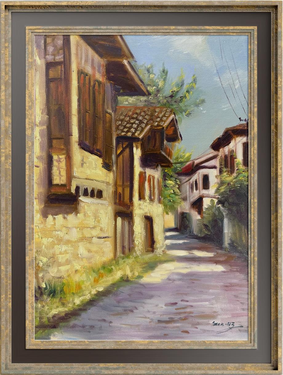 Anadolu temalı tablolarAnadolu'dan Bir Sokak Yağlı Boya Tablo