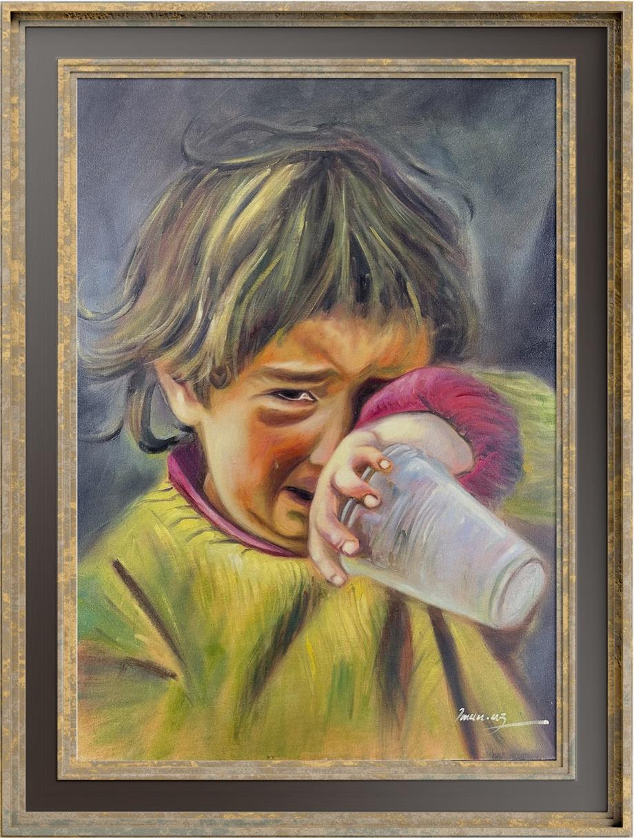 Figüratif TablolarAğlayan Çocuk Yağlı Boya Tablo