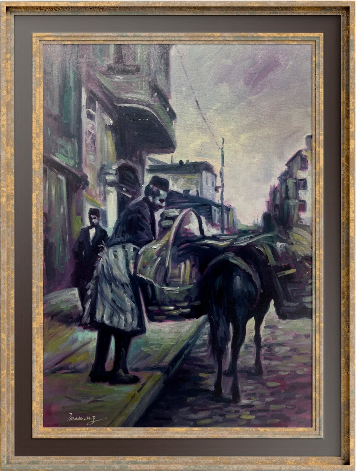 İstanbul temalı tablolarEski İstanbul Yağlı Boya Tablo