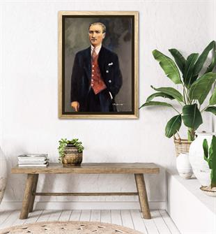 Mustafa Kemal Atatürk Yağlı Boya Portre Tablo 16592108