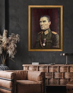 Mustafa Kemal Atatürk Yağlı Boya Portre Tablo 16591972