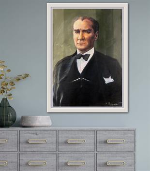 Mustafa Kemal Atatürk Yağlı Boya Portre Tablo 16592040