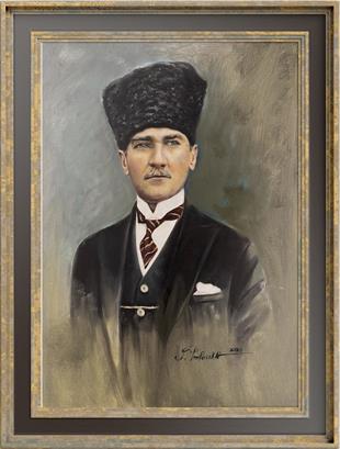 Portre TablolarMustafa Kemal Atatürk Yağlı Boya Portre Tablo